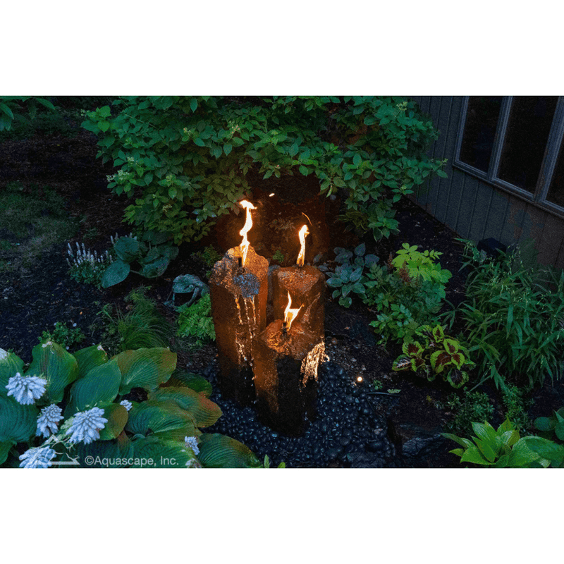 Aquascape Fire and Water 3-Piece Basalt Torch System