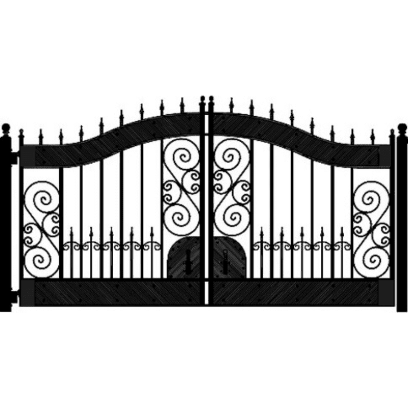 Amazing Gates Hyde Park Style Driveway Swing Gate