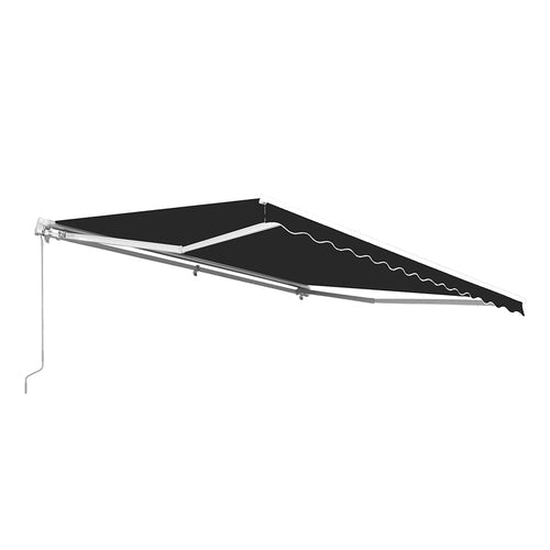 Aleko Motorized Retractable Patio Awning 16 x 10 Feet Black - AWM16X10BK81-AP