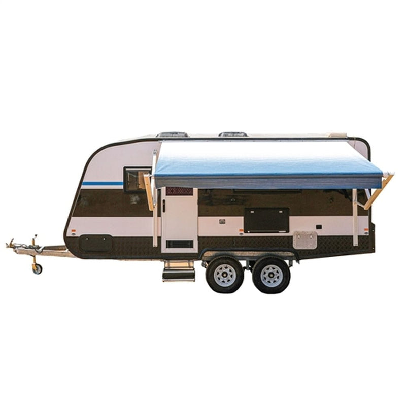 Aleko Motorized Retractable RV Awning 13 x 8 Feet Blue Fade - RVAWM13X8BLUE24-AP