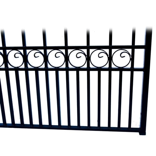 Aleko Steel Dual Swing Driveway Gate London Style 12 x 6 ft - DG12LOND-AP