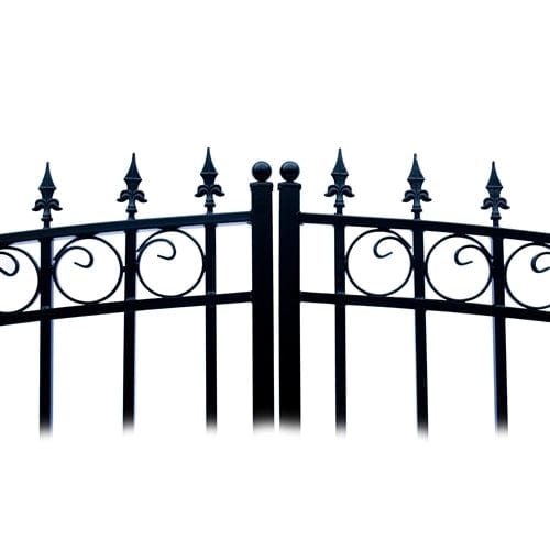 Aleko Steel Dual Swing Driveway Gate London Style 12 x 6 ft - DG12LOND-AP