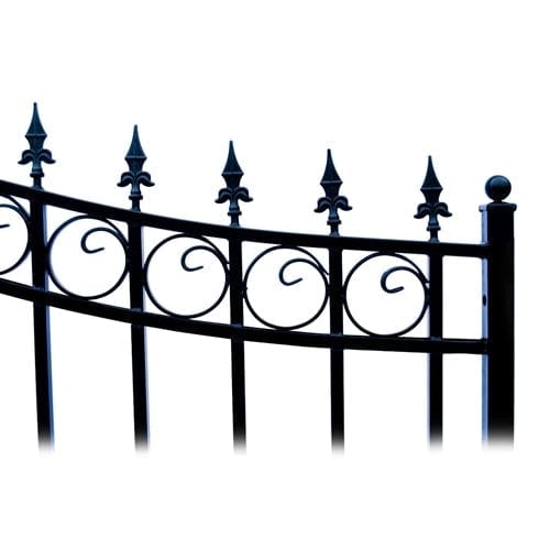 Aleko Steel Dual Swing Driveway Gate London Style 12 x 6 ft - DG12LOND-AP