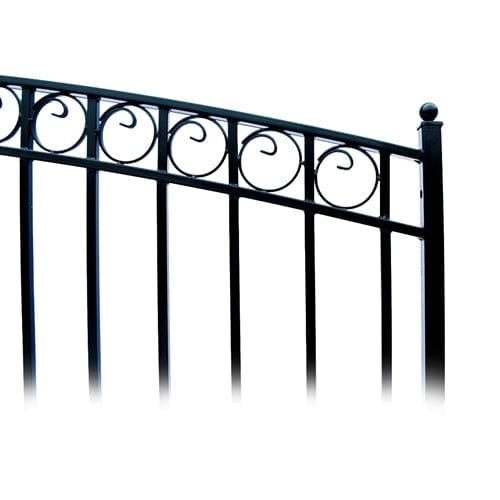 Aleko Steel Dual Swing Driveway Gate Paris Style 12 x 6 ft - DG12PARD-AP