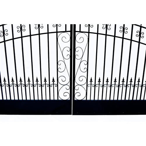 Aleko Steel Dual Swing Driveway Gate Venice Style 16 x 6 ft - DG16VEND-AP