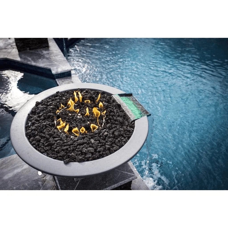 The Outdoor Plus OPT-RFW Cazo Concrete Fire and Water Bowl, 31-Inch