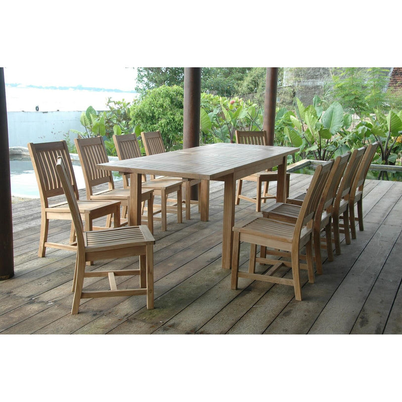 Anderson Teak Bahama Rialto 11-Pieces Rectangular Dining Set - Set-15