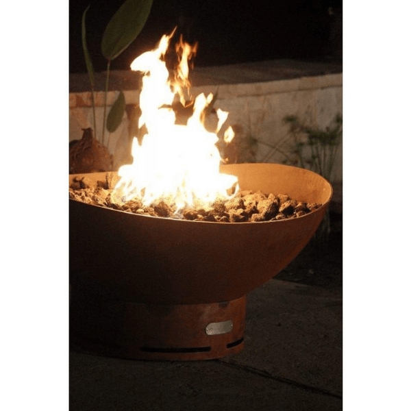 Fire Pit Art Scallop Carbon Steel Fire Pit - Scallop-PENTA24-200K BTU-NG