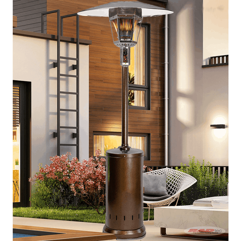 RADtec Real Flame 96-Inch Tall Antique Bronze Natural Gas Patio Heater (96-NTR-GAS-AB)