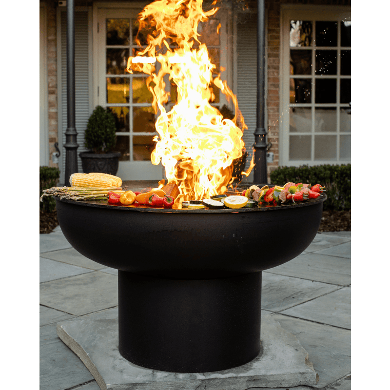 Seasons Fire Pits 22-Inch Tall Round Steel Fire Pit Grill - 36CFirePitGrill