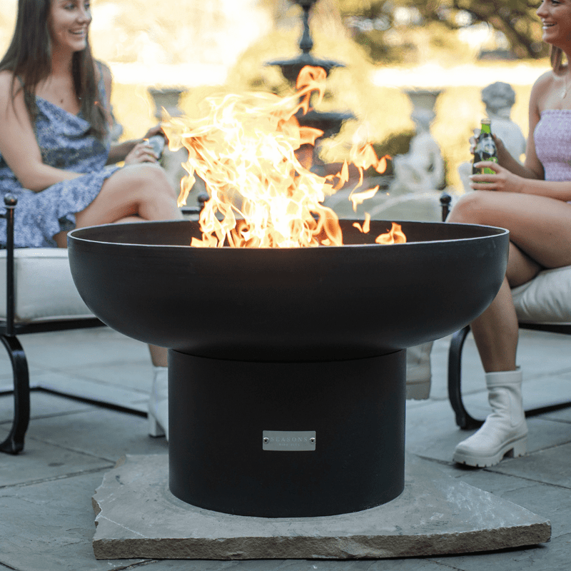 Seasons Fire Pits 22-Inch Tall Round Steel Fire Pit Grill - 36CFirePitGrill