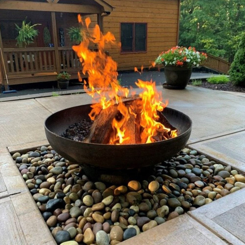 Seasons Fire Pits Elliptical Round Steel Fire Pit - 30CEllip